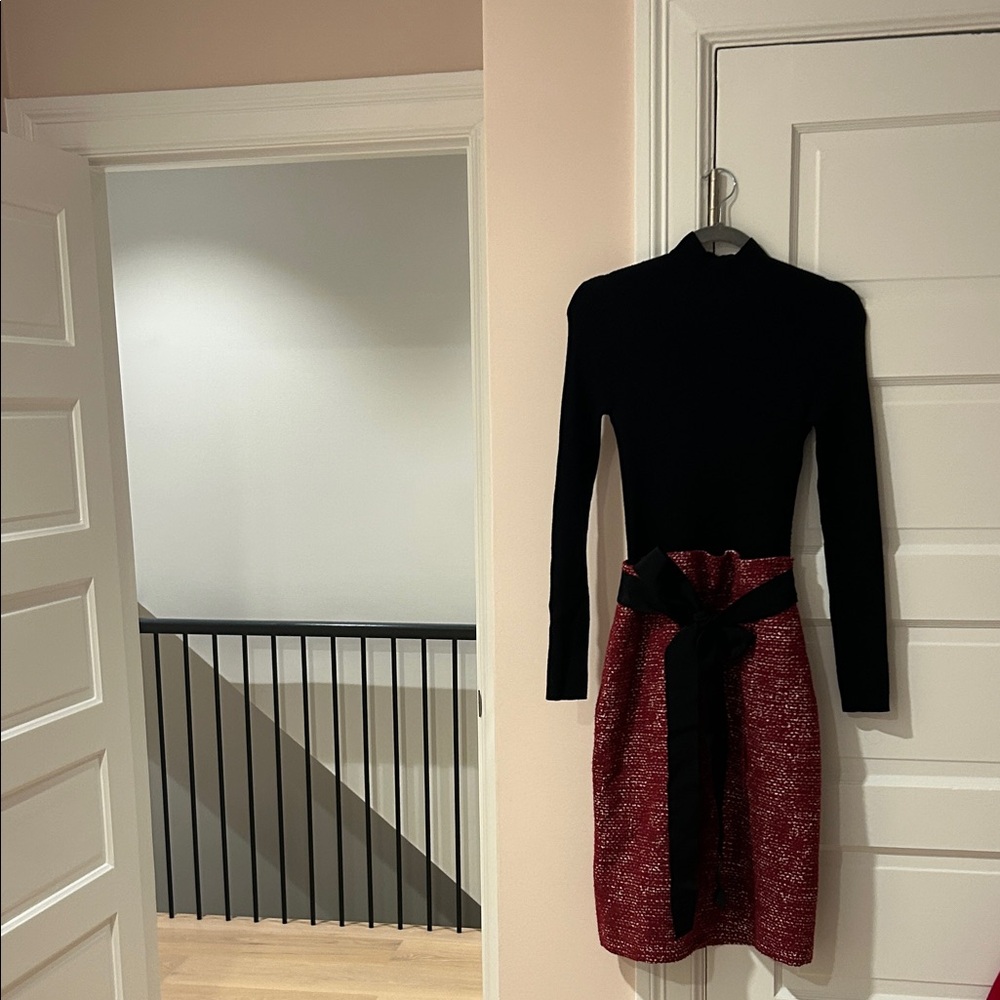 PAULE KA Black Red Dress